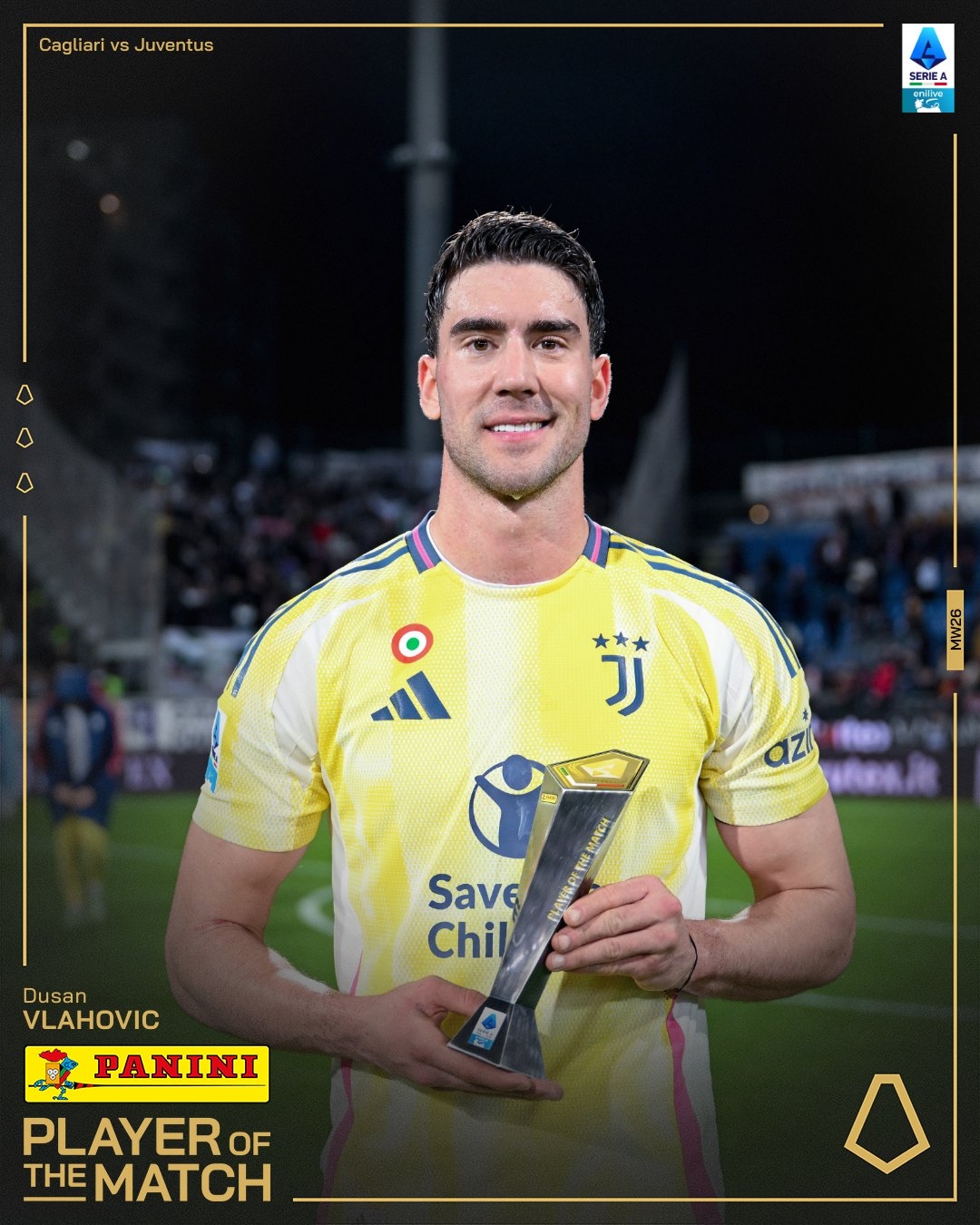  打進致勝進球！弗拉霍維奇當選尤文1-0卡利亞里全場最佳球員